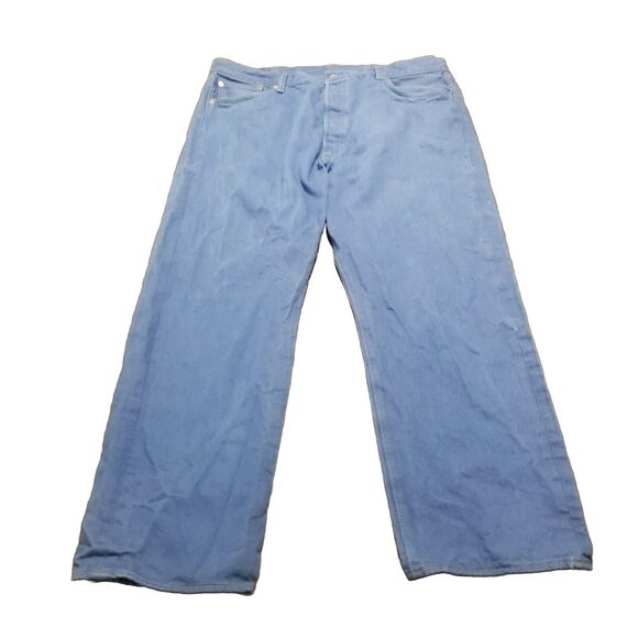 Levi's 501 XX Jeans Men's 42x32 Medium Royal Blue Vtg Denim Button Fly (39x30) - Picture 1 of 5